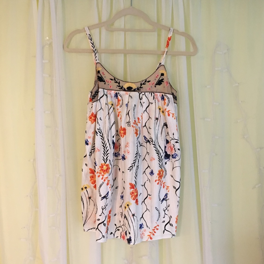 ANTHROPOLOGIE LILKA FLORAL TANK